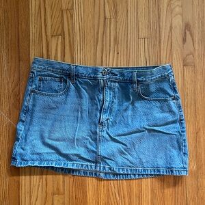 Abercrombie & Fitch Blue Mini Skirt Casual Denim